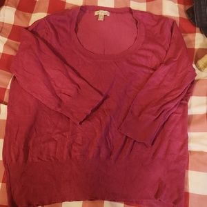 Size 1x 3/4 sleeve sweater
